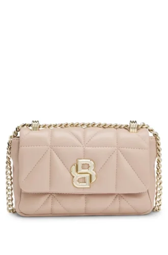Small quilted shoulder bag with Double B monogram