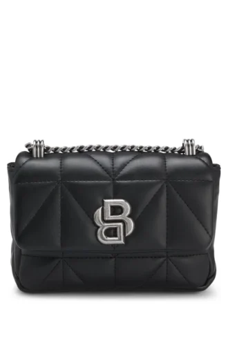 Small quilted shoulder bag with Double B monogram
