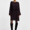 Smocked-waistband dress with plissé pleats Smocked-waistband dress with plissé pleats
