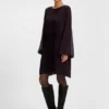 Smocked-waistband dress with plissé pleats Smocked-waistband dress with plissé pleats