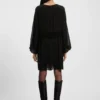 Smocked-waistband dress with plissé pleats Smocked-waistband dress with plissé pleats