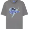 Snowboarding-artwork T-shirt in cotton jersey
