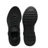 Sock sneakers with suede trims