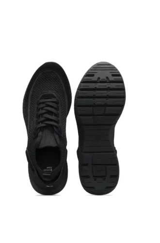 Sock sneakers with suede trims