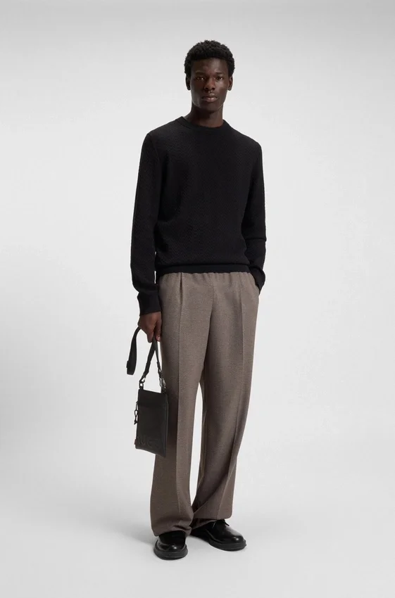 Split-logo envelope bag in twill Split-logo envelope bag in twill