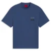 Split-logo T-shirt in cotton jersey