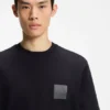 Split-logo T-shirt in cotton jersey