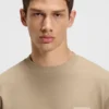 Split-logo T-shirt in cotton jersey