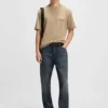 Split-logo T-shirt in cotton jersey