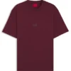 Split-logo T-shirt in cotton jersey