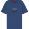Split-logo T-shirt in cotton jersey