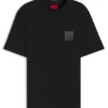 Split-logo T-shirt in cotton jersey
