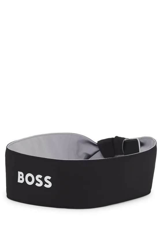 Sports headband in stretch twill with printed logo Sports headband in stretch twill with printed logo