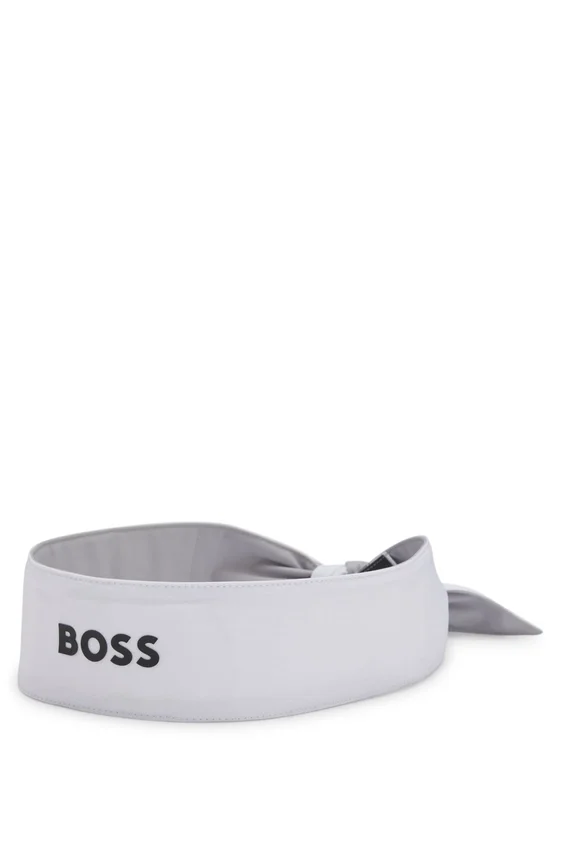 Sports headband in stretch twill with printed logo Sports headband in stretch twill with printed logo