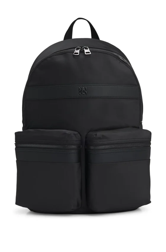 Stacked-logo backpack in twill Stacked-logo backpack in twill