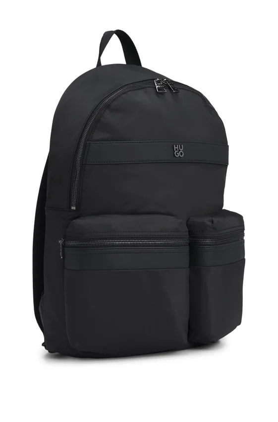 Stacked-logo backpack in twill Stacked-logo backpack in twill