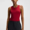 Stacked-logo bodysuit in stretch jersey
