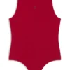 Stacked-logo bodysuit in stretch jersey