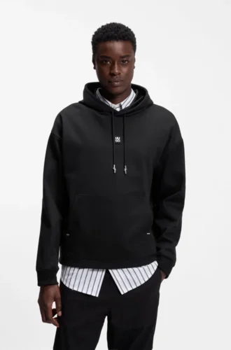 Stacked-logo hoodie in a relaxed fit