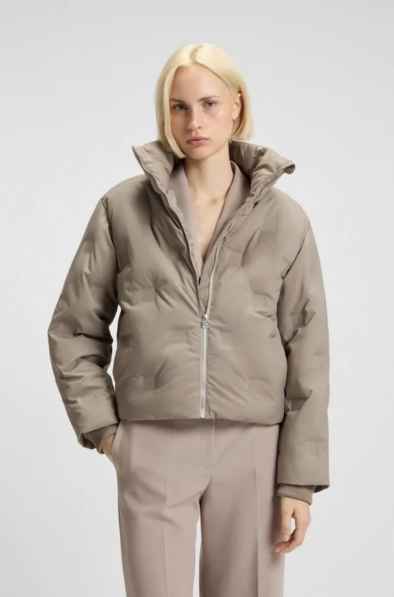 Stacked-logo jacket with water-repellent finish Stacked-logo jacket with water-repellent finish