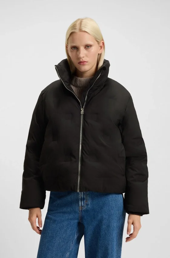 Stacked-logo jacket with water-repellent finish Stacked-logo jacket with water-repellent finish