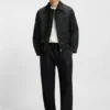Stacked-logo jacket with water-repellent finish