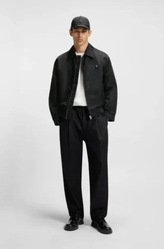 Stacked-logo jacket with water-repellent finish