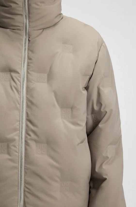 Stacked-logo jacket with water-repellent finish Stacked-logo jacket with water-repellent finish