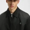 Stacked-logo jacket with water-repellent finish