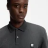 Stacked-logo polo shirt in a cotton blend