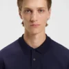Stacked-logo polo shirt in interlock cotton