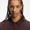 Stacked-logo polo shirt in interlock cotton