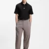 Stacked-logo polo shirt in interlock cotton