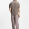 Stacked-logo polo shirt in interlock cotton
