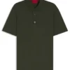 Stacked-logo polo shirt in interlock cotton