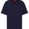 Stacked-logo polo shirt in interlock cotton