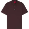 Stacked-logo polo shirt in interlock cotton