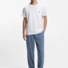 Stacked-logo pyjama T-shirt in stretch cotton
