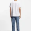 Stacked-logo pyjama T-shirt in stretch cotton