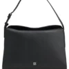 Stacked-logo shoulder bag in faux leather Stacked-logo shoulder bag in faux leather
