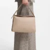 Stacked-logo shoulder bag in faux leather Stacked-logo shoulder bag in faux leather