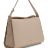 Stacked-logo shoulder bag in faux leather Stacked-logo shoulder bag in faux leather