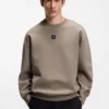 Stacked-logo sweatshirt in a cotton blend