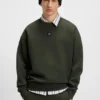 Stacked-logo sweatshirt in a cotton blend