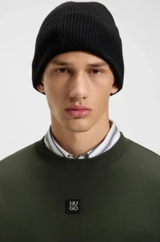 Stacked-logo sweatshirt in a cotton blend