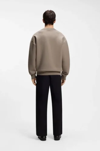 Stacked-logo sweatshirt in a cotton blend
