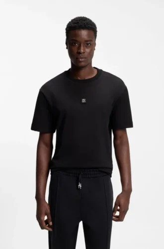 Stacked-logo T-shirt in a cotton blend