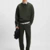 Stacked-logo tracksuit bottoms in a cotton blend