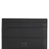 Stacked-logo wallet in leather