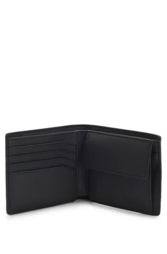 Stacked-logo wallet with monogram print